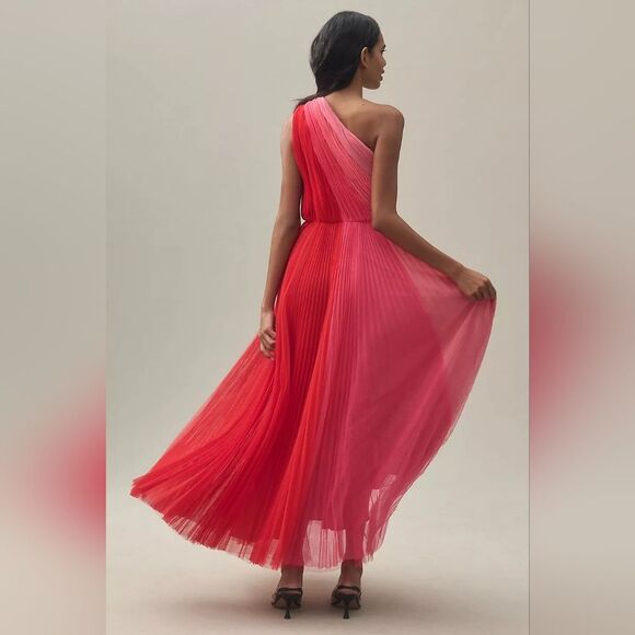 Hutch Vibrant Red One Shoulder Dress - Picture 2 of 6